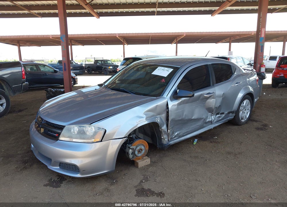 2013 DODGE AVENGER VIN: 1C3CDZAGXDN749001