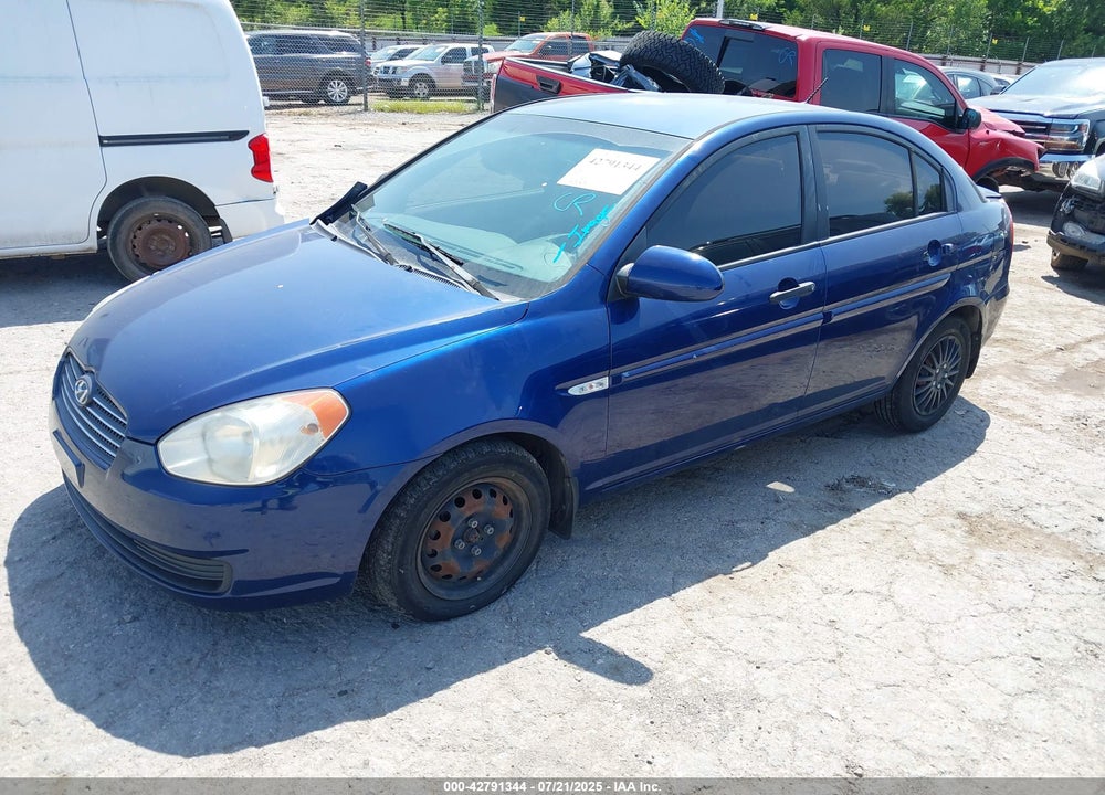 2007 HYUNDAI ACCENT GLS VIN: KMHCN46CX7U097617