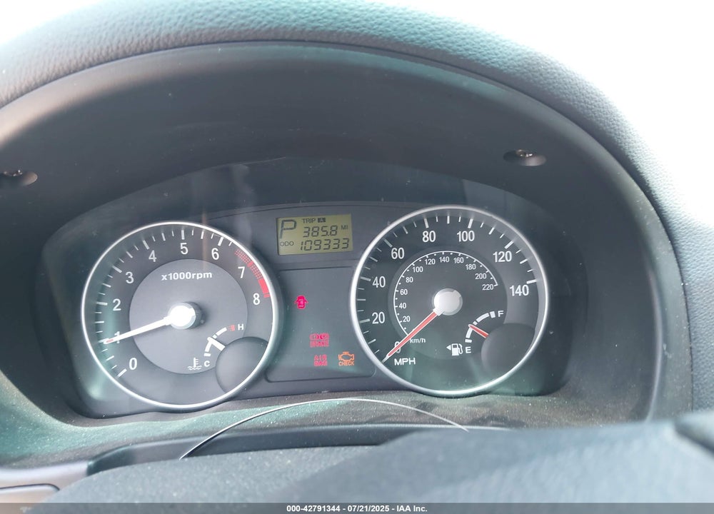 2007 HYUNDAI ACCENT GLS VIN: KMHCN46CX7U097617