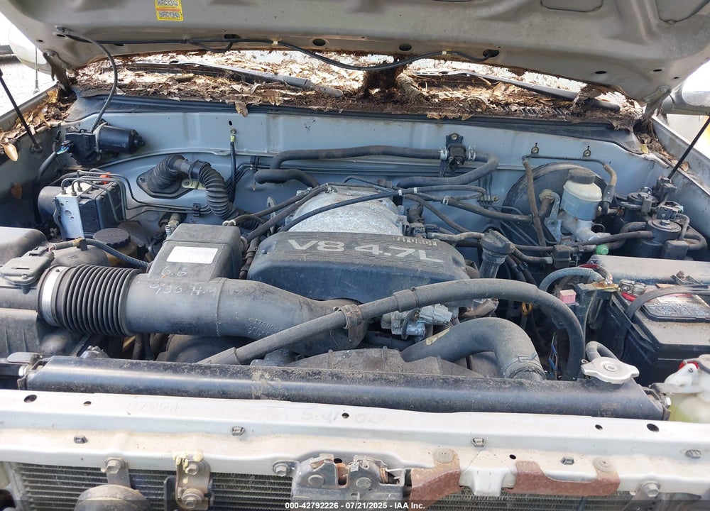 2002 TOYOTA TUNDRA SR5 V8 VIN: 5TBRT34172S285551