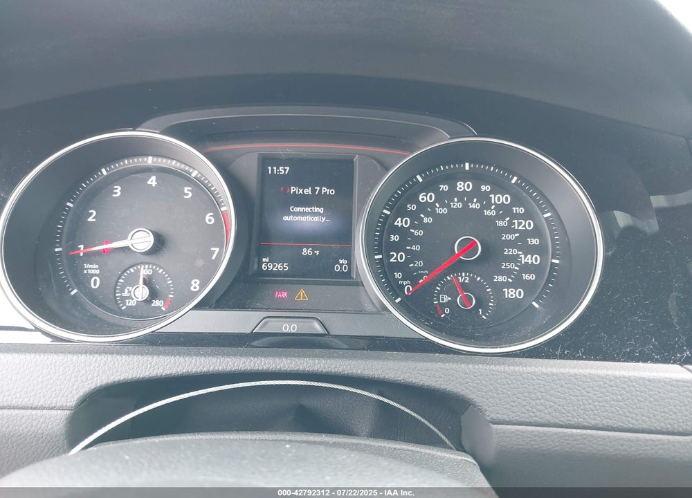2018 VOLKSWAGEN GOLF VIN: 3VW547AU7JM253767
