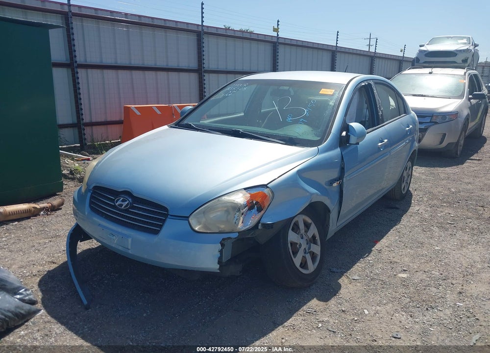 2007 HYUNDAI ACCENT GLS VIN: KMHCN46C37U113625