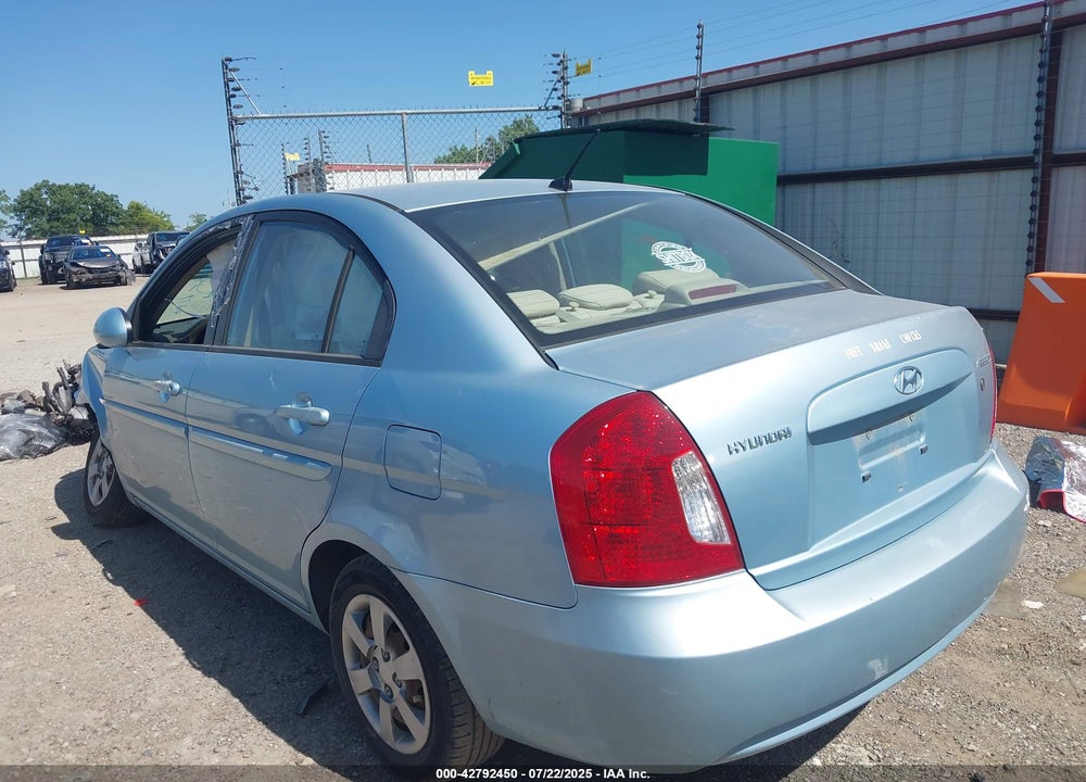 2007 HYUNDAI ACCENT GLS VIN: KMHCN46C37U113625