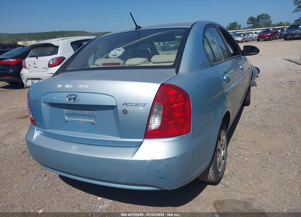 2007 HYUNDAI ACCENT GLS VIN: KMHCN46C37U113625