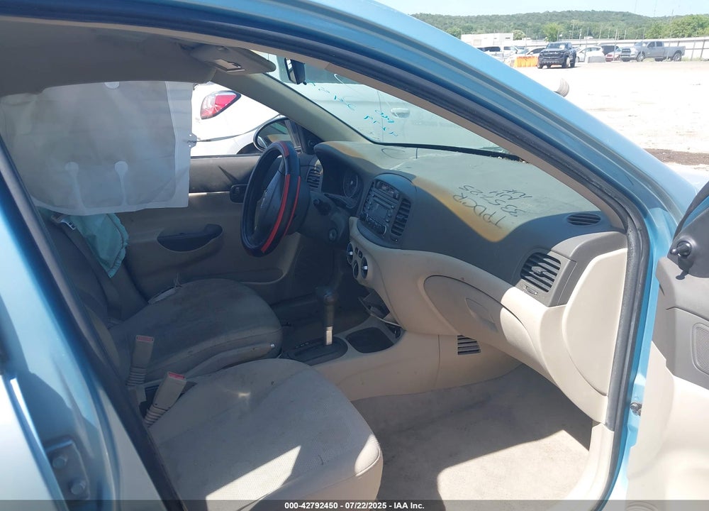 2007 HYUNDAI ACCENT GLS VIN: KMHCN46C37U113625