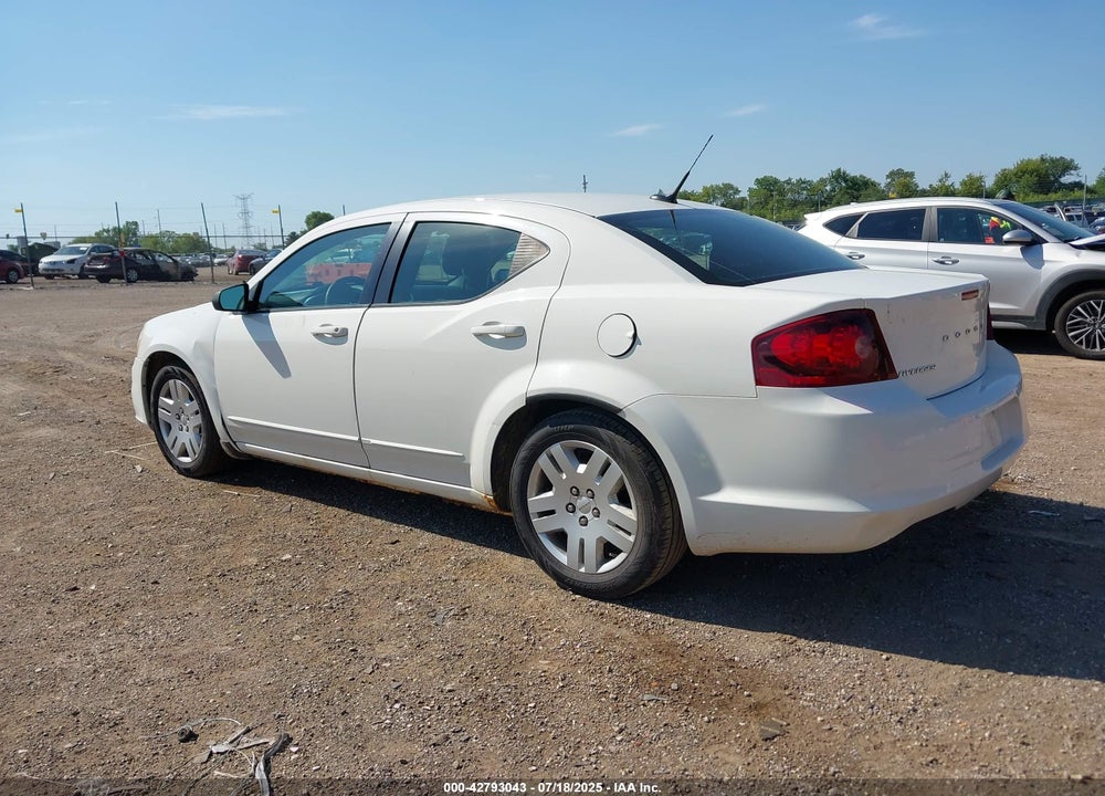 2011 DODGE AVENGER VIN: 1B3BD4FB8BN523139