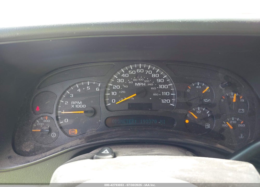 2005 GMC SIERRA 1500HD SLE VIN: 1GTGK13U55F932969