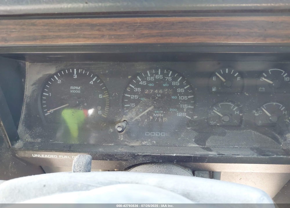 1993 DODGE DAKOTA VIN: 1B7FL23X2PS181428