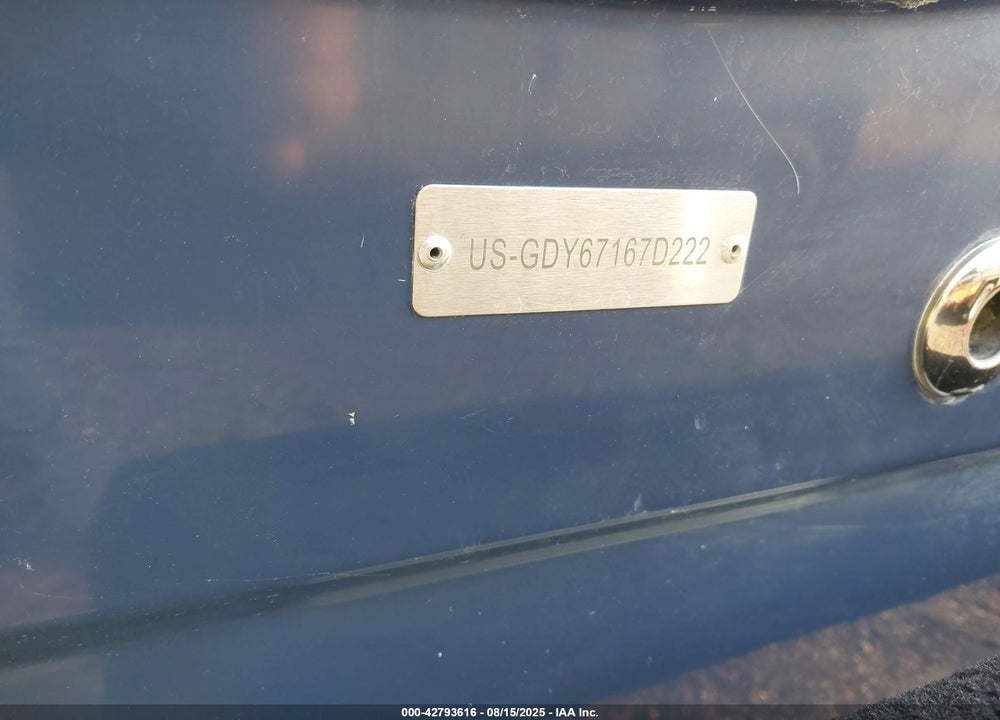 2022 HURRICANE OTHER VIN: GDY67167D222