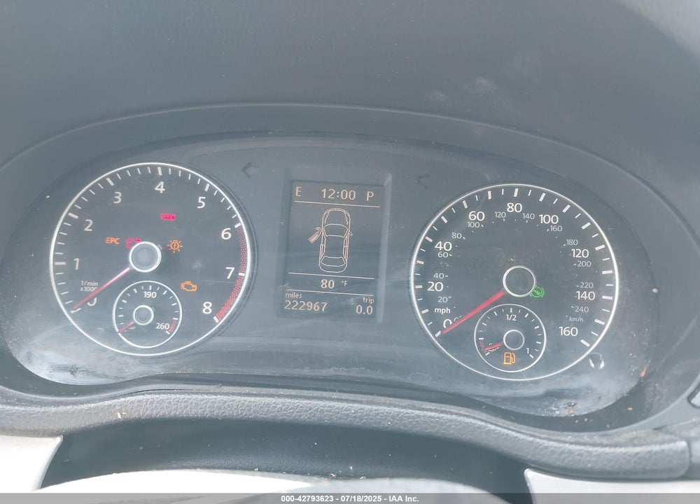 2012 VOLKSWAGEN PASSAT VIN: 1VWBP7A32CC099216