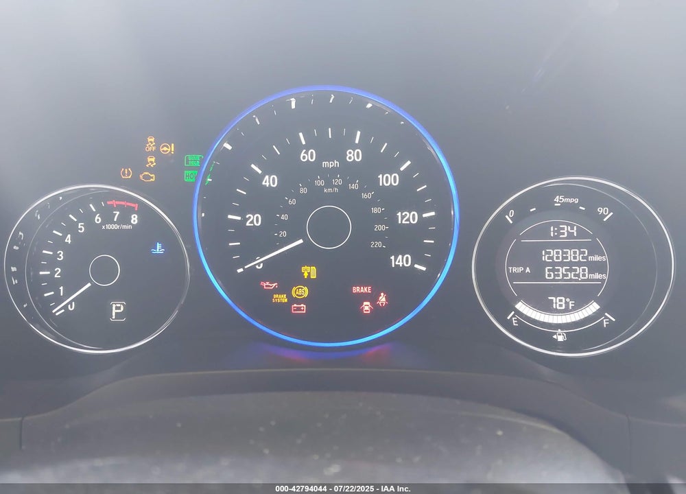2016 HONDA HR-V VIN: 3CZRU6H39GM745232