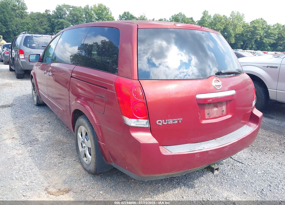 2007 NISSAN QUEST 3.5 VIN: 5N1BV28U47N119529