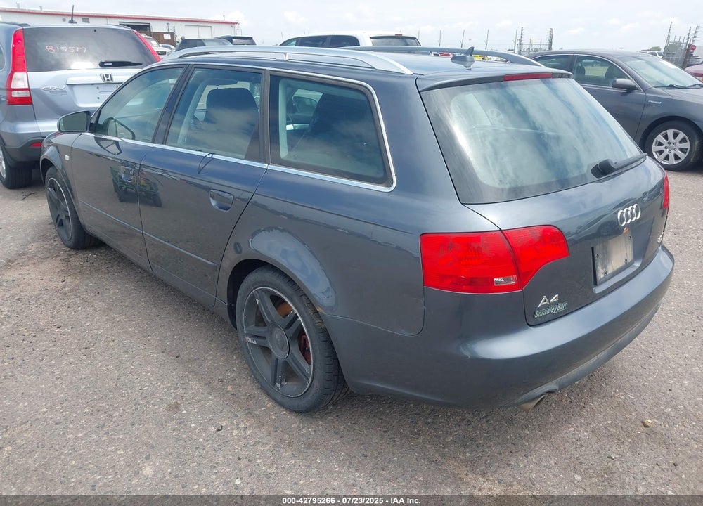 2007 AUDI A4 VIN: WAUKF78E77A186072