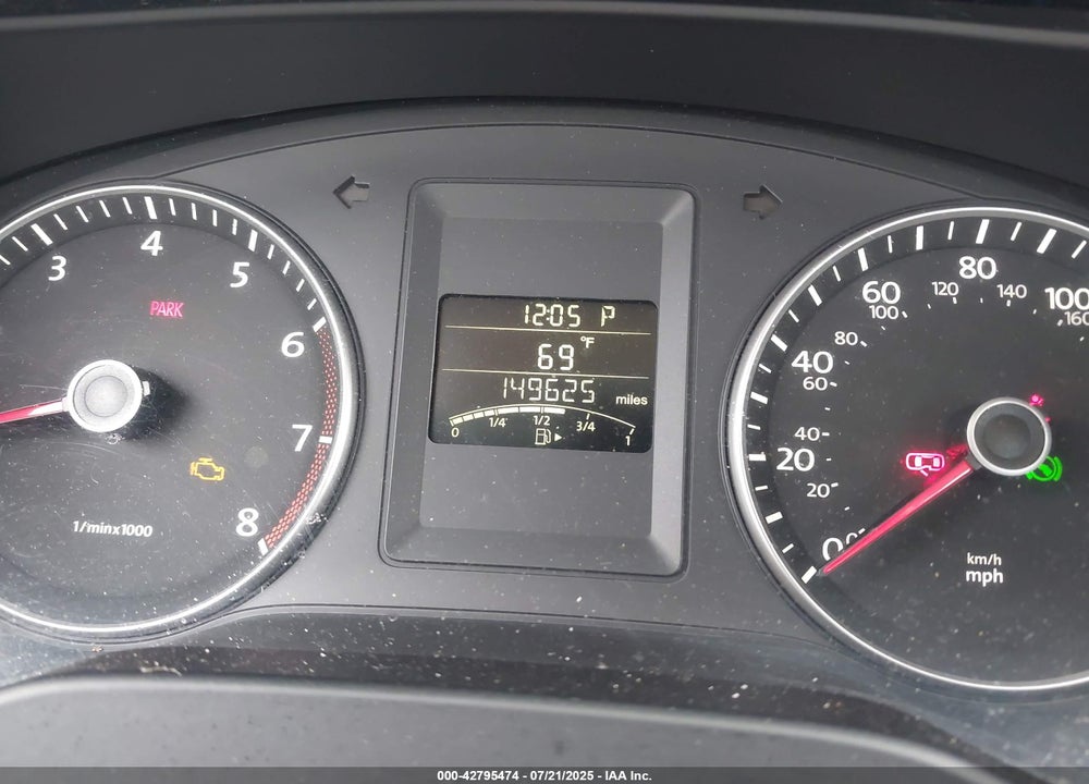 2012 VOLKSWAGEN JETTA VIN: 3VWDP7AJ3CM470888