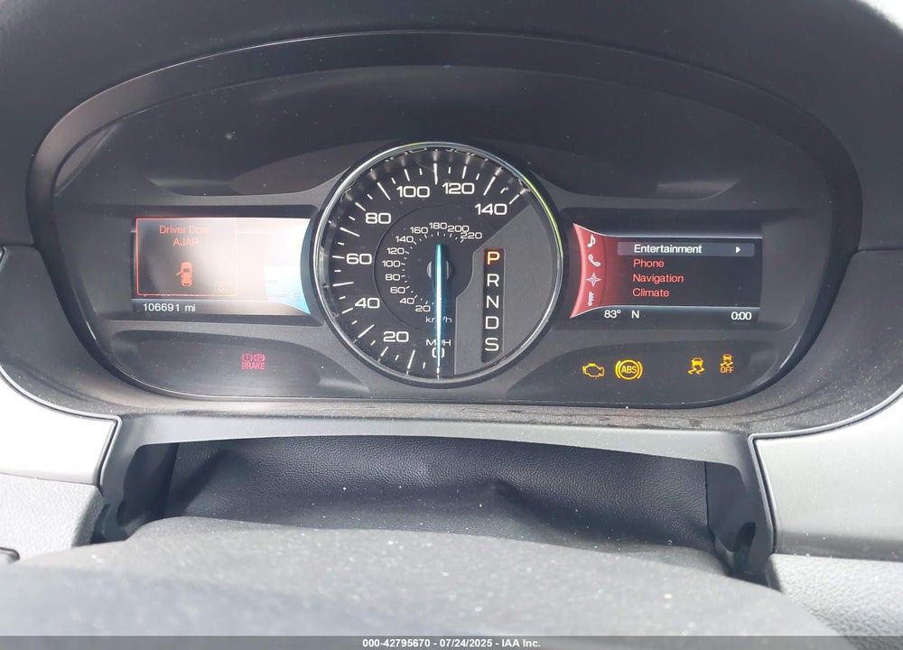 2013 FORD EDGE VIN: 2FMDK4AK5DBB86752