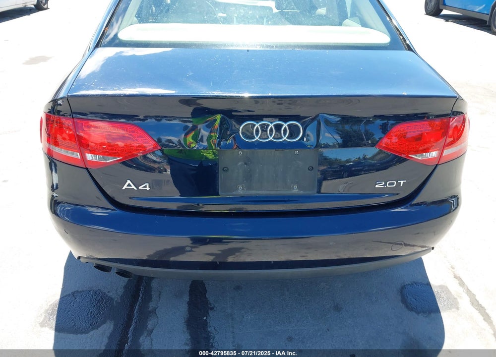 2010 AUDI A4 VIN: WAUEFAFL8AN028836
