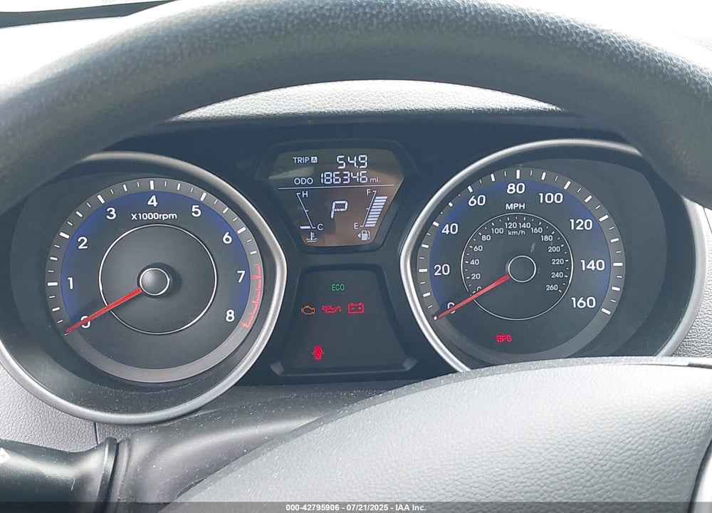 2012 HYUNDAI ELANTRA VIN: KMHDH4AEXCU395387