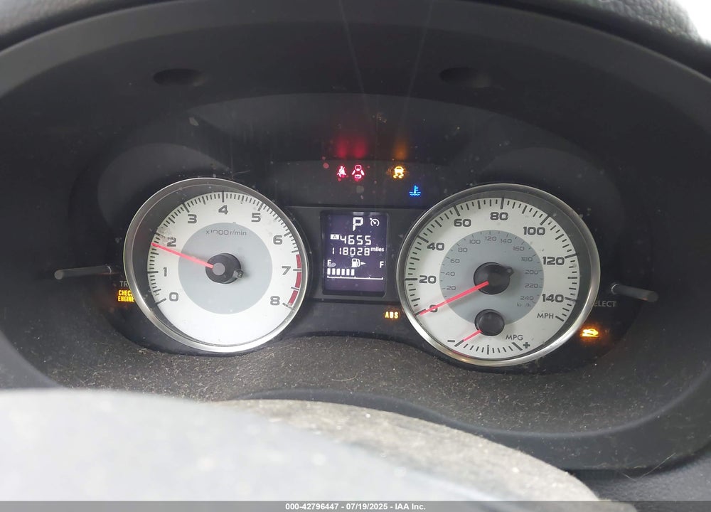 2013 SUBARU IMPREZA VIN: JF1GJAH62DH015400