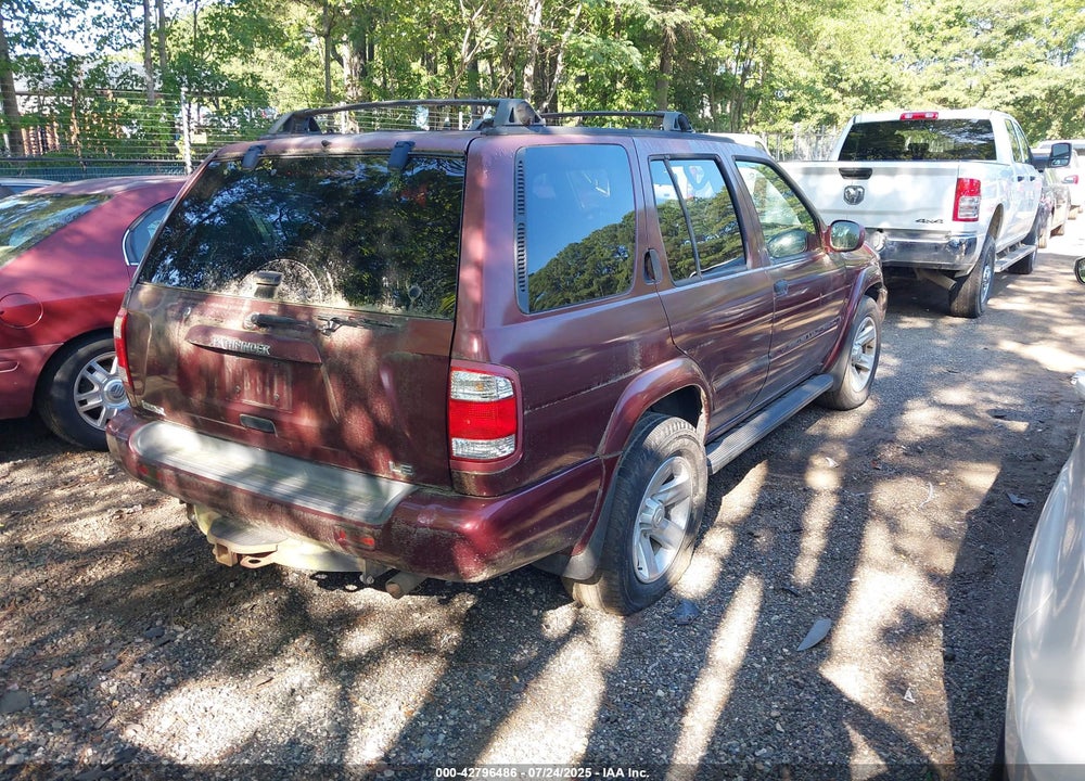 2002 NISSAN PATHFINDER VIN: JN8DR09X92W666561