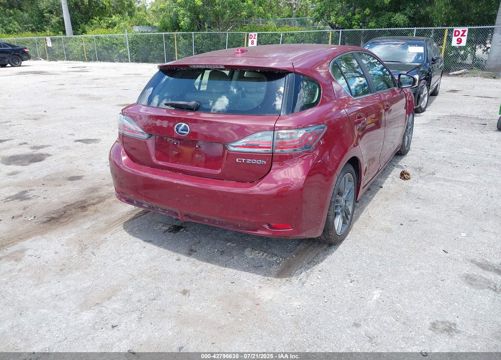 2011 LEXUS CT 200H VIN: JTHKD5BH9B2015938