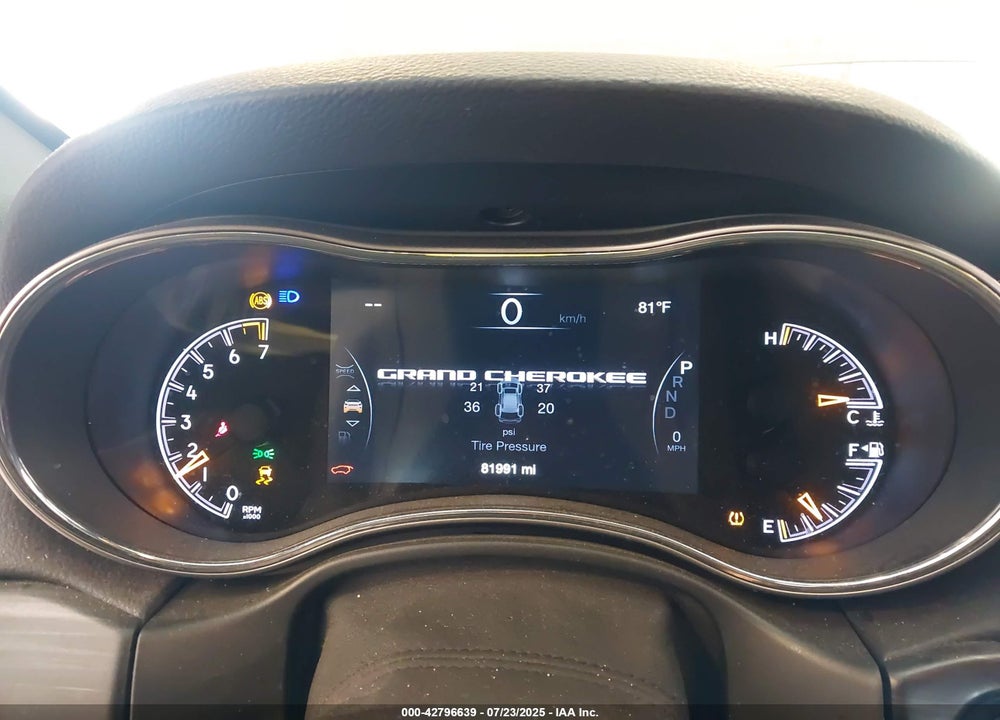 2021 JEEP GRAND CHEROKEE VIN: 1C4RJFAG6MC823779
