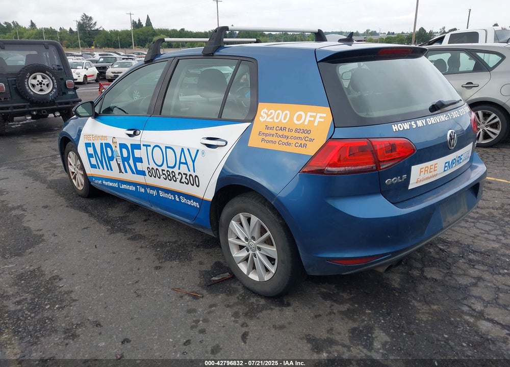2016 VOLKSWAGEN GOLF VIN: 3VW217AU8GM032876