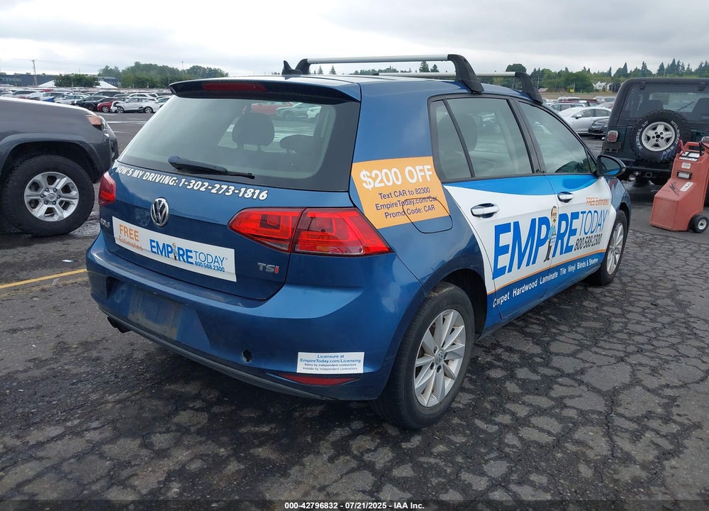 2016 VOLKSWAGEN GOLF VIN: 3VW217AU8GM032876