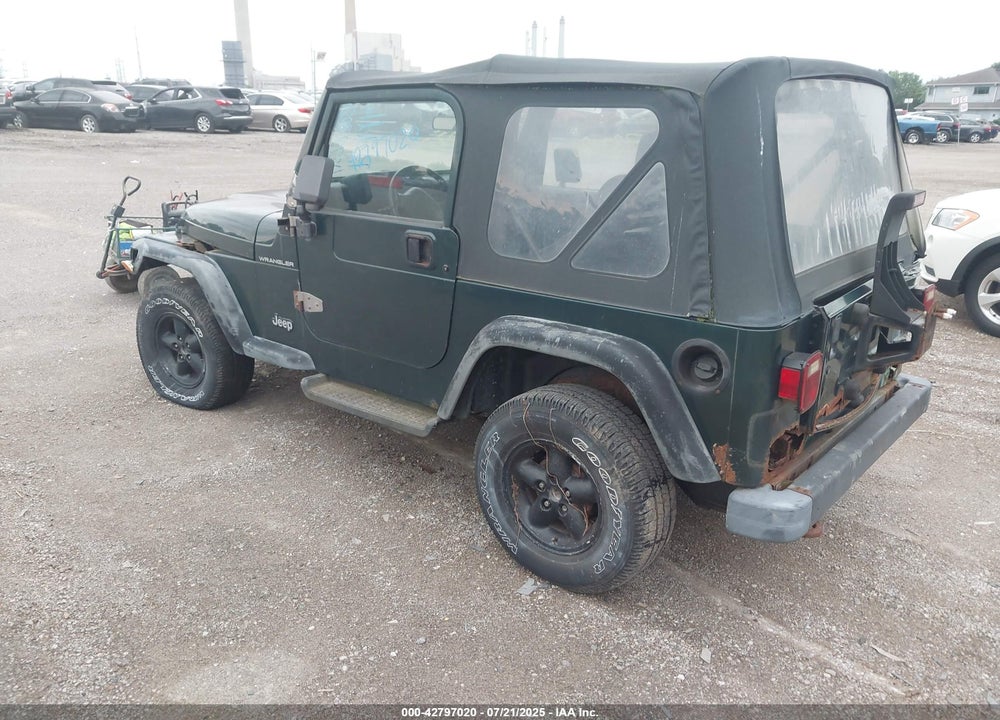 1999 JEEP WRANGLER SE VIN: 1J4FY29P7XP479351
