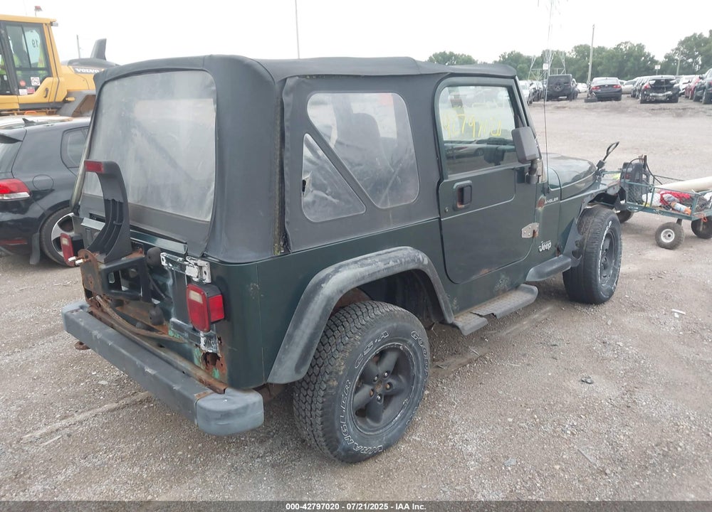 1999 JEEP WRANGLER SE VIN: 1J4FY29P7XP479351