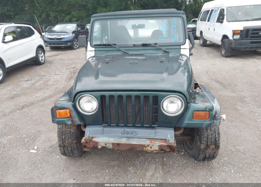 1999 JEEP WRANGLER SE VIN: 1J4FY29P7XP479351