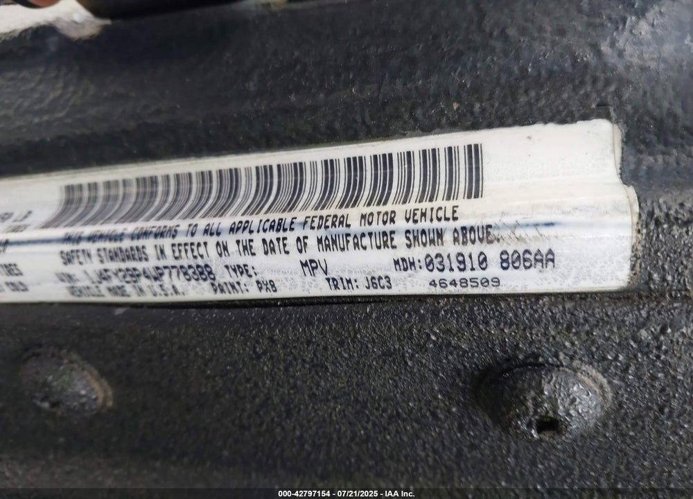 1998 JEEP WRANGLER SE VIN: 1J4FY29P4WP778388