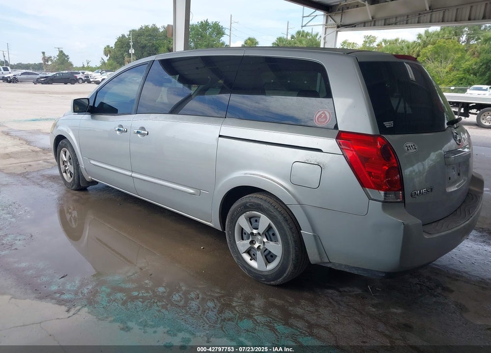 2007 NISSAN QUEST 3.5 VIN: 5N1BV28U47N141322