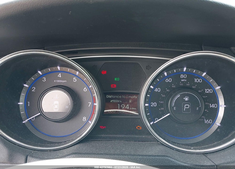 2014 HYUNDAI SONATA GLS VIN: 5NPEB4AC4EH944412