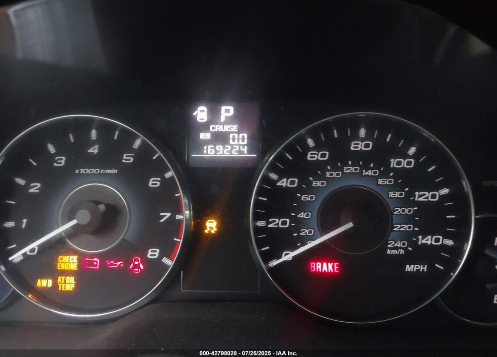 2011 SUBARU OUTBACK VIN: 4S4BRBCC6B3420049