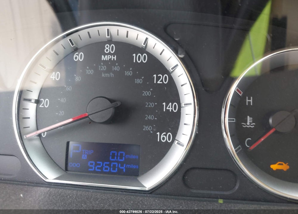 2009 HYUNDAI SONATA GLS VIN: 5NPET46C79H451142