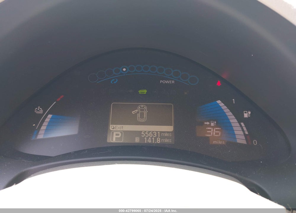 2012 NISSAN LEAF VIN: JN1AZ0CP7CT025633