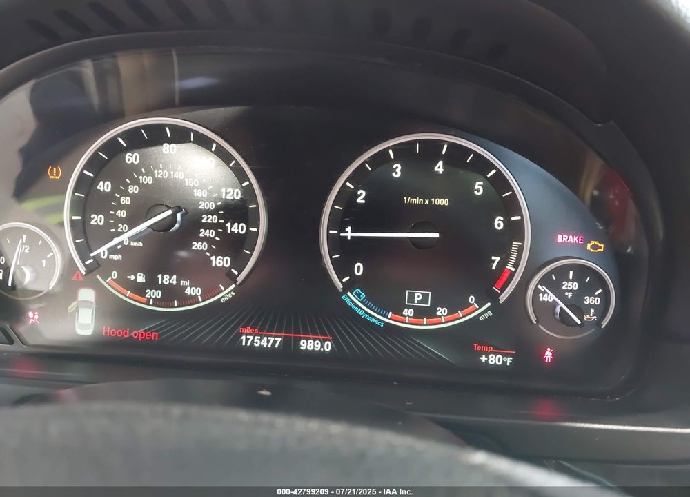 2014 BMW 5 SERIES VIN: WBA5B3C51ED536557