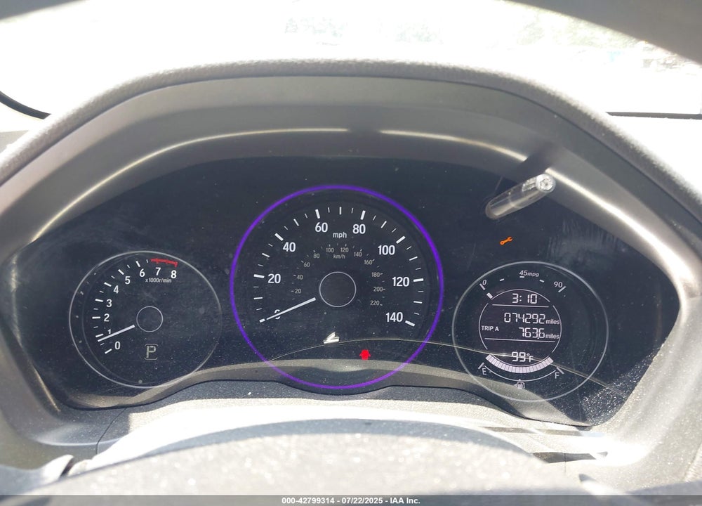2016 HONDA HR-V VIN: 3CZRU5H5XGM713871