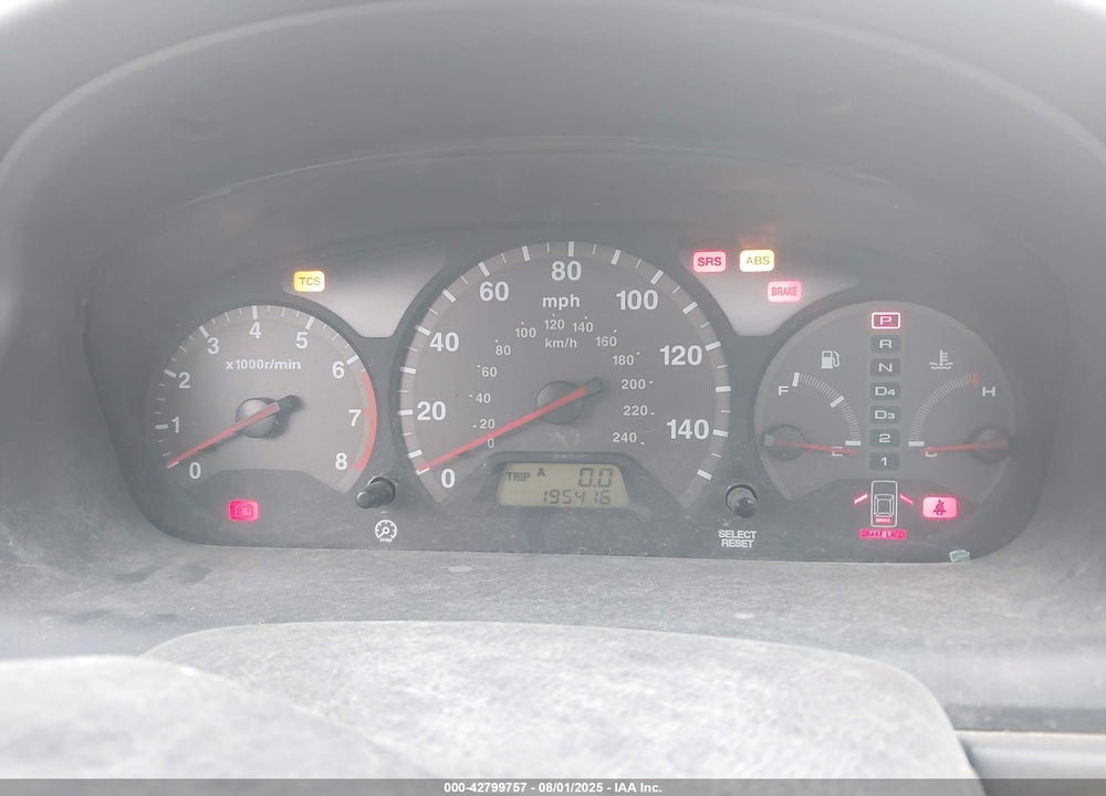 2001 HONDA ACCORD 3.0 EX VIN: 1HGCG22591A021777