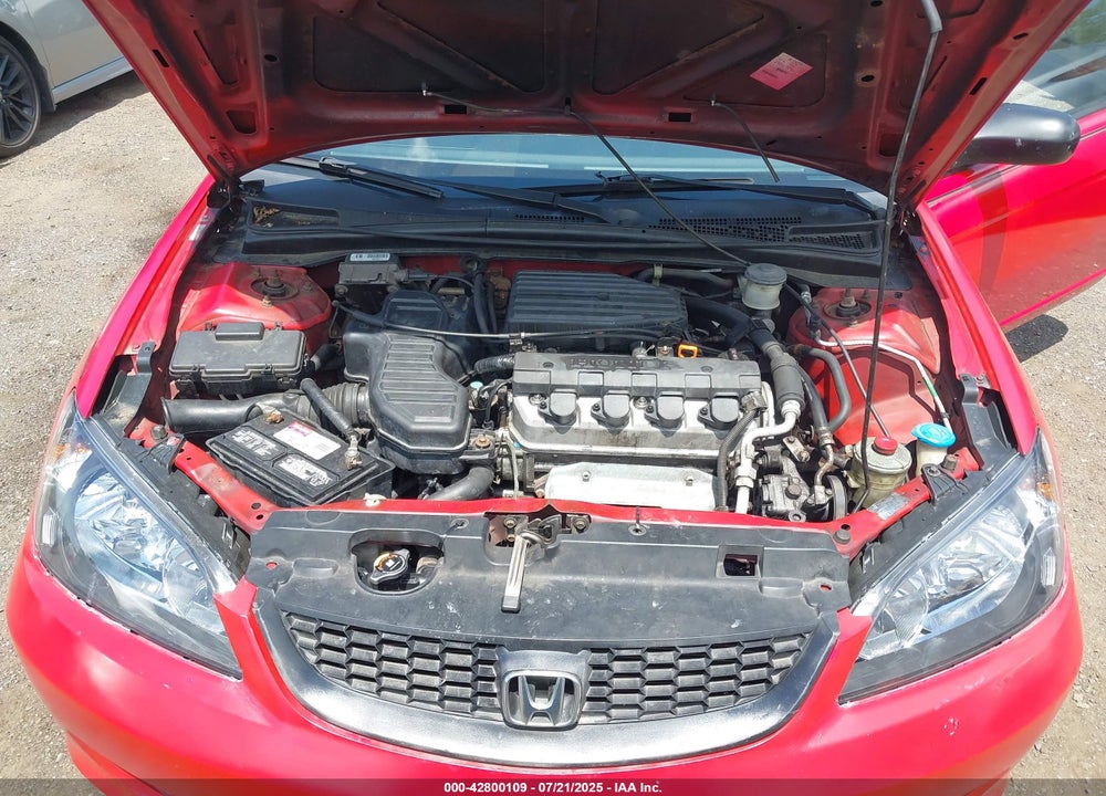 2004 HONDA CIVIC LX VIN: 1HGEM22544L049125
