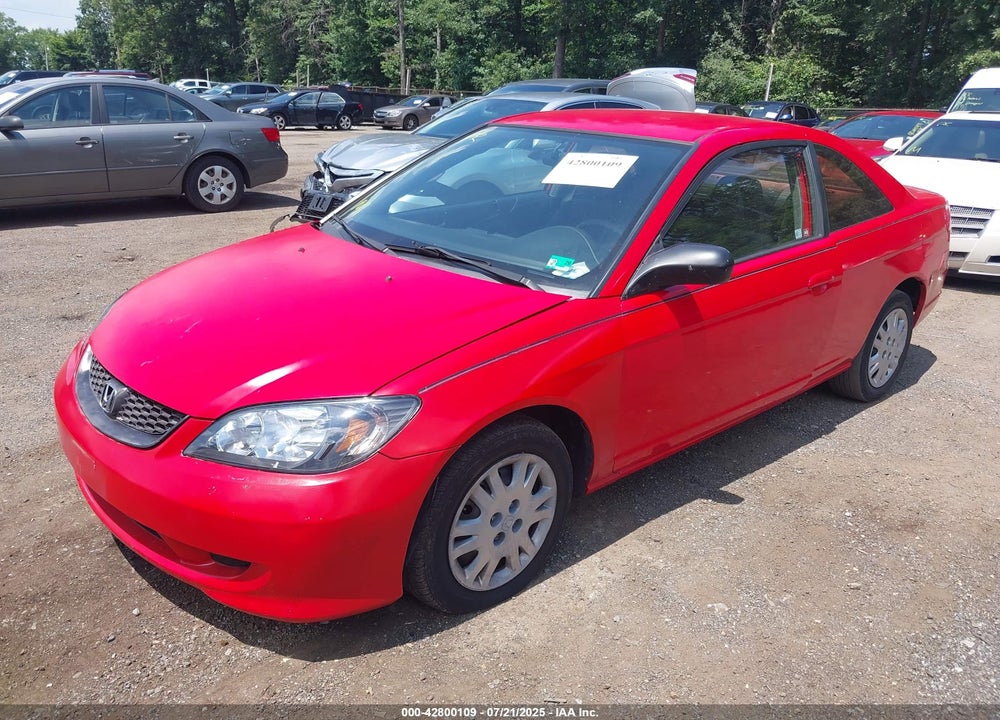 2004 HONDA CIVIC LX VIN: 1HGEM22544L049125
