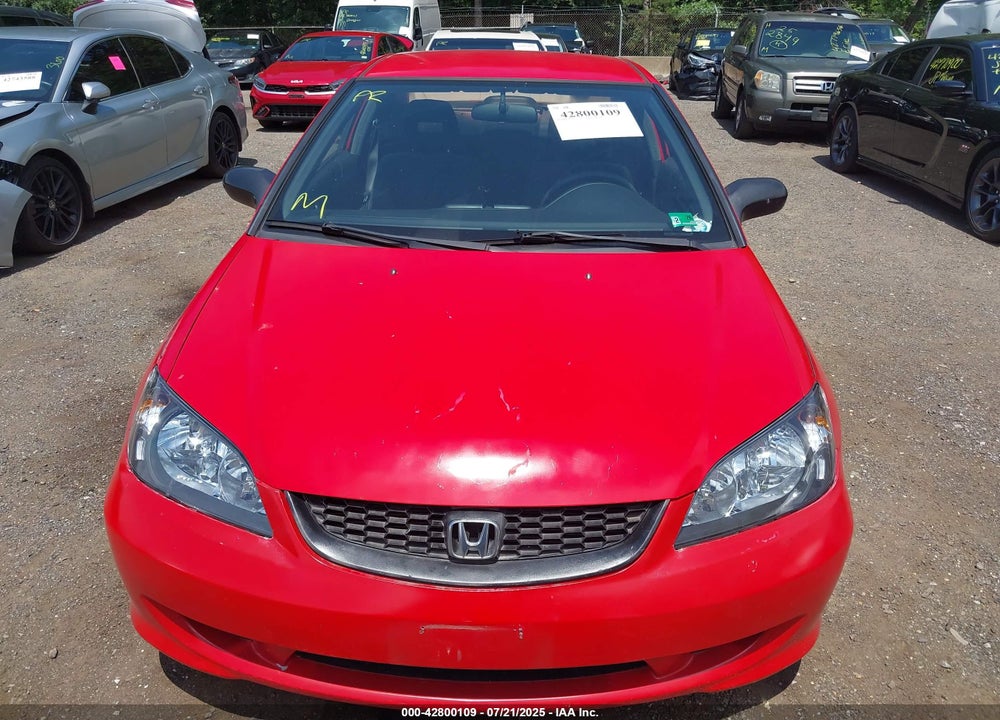 2004 HONDA CIVIC LX VIN: 1HGEM22544L049125