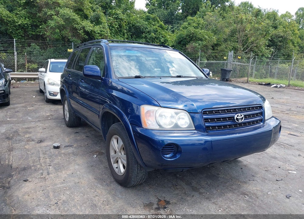 2003 TOYOTA HIGHLANDER V6 VIN: JTEHF21A330121996