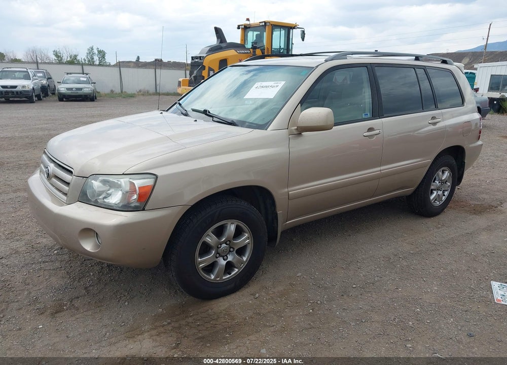 2007 TOYOTA HIGHLANDER VIN: JTEEP21A070216571