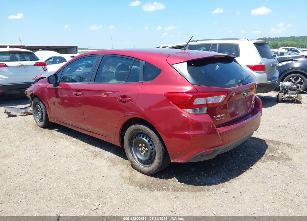 2019 SUBARU IMPREZA VIN: 4S3GTAA69K1751738
