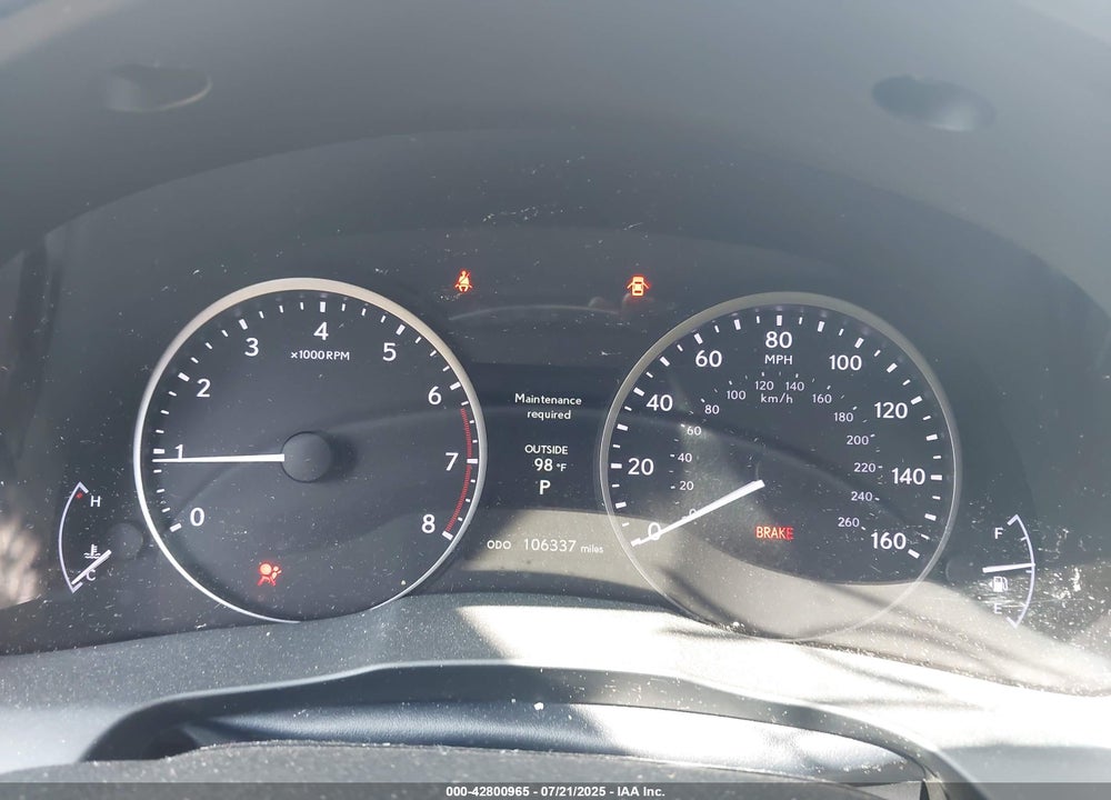 2013 LEXUS ES 350 VIN: JTHBK1GG9D2031543