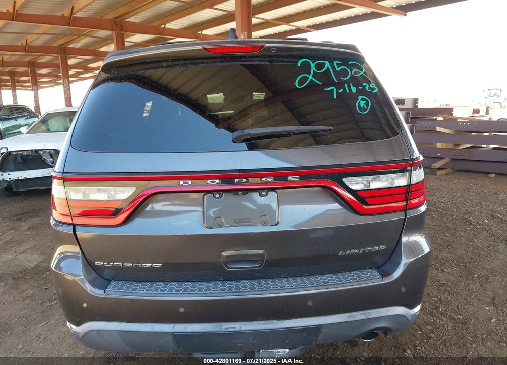 2015 DODGE DURANGO VIN: 1C4RDHDG6FC801041