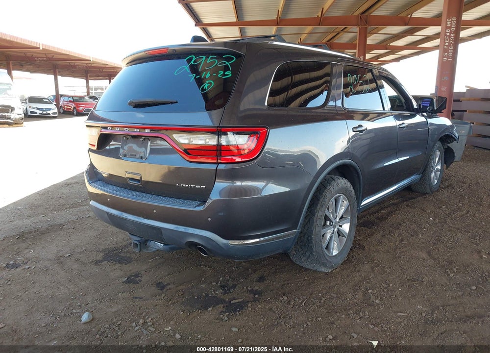 2015 DODGE DURANGO VIN: 1C4RDHDG6FC801041