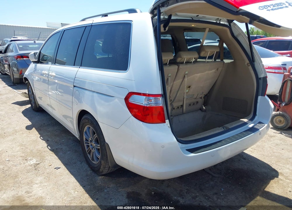 2007 HONDA ODYSSEY TOURING VIN: 5FNRL38857B087349