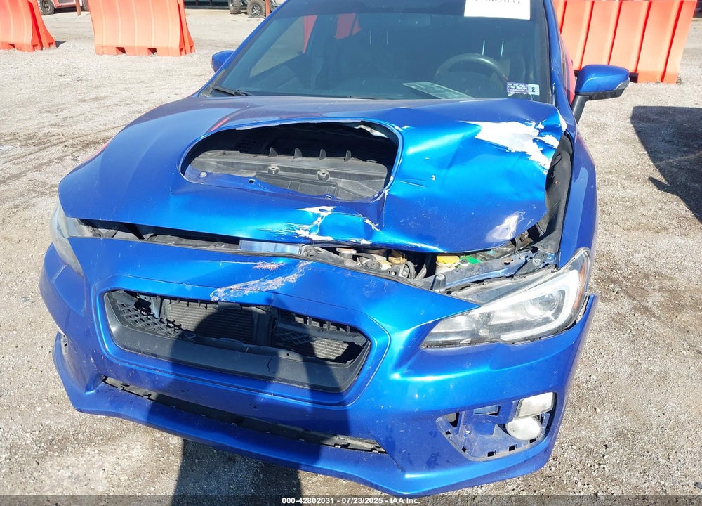2016 SUBARU WRX VIN: JF1VA1L65G9808767